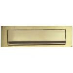 Solid Polished Brass Outward Opening Gravity Letter Plate / Flap (JV16PB)
